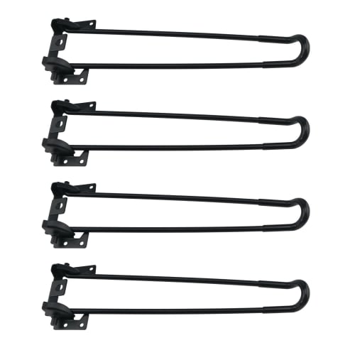 7Akiranoai Set of 4 Folding Table Legs, 32cm, Screws Included, Assembly Required, Folding Legs for Low Tables