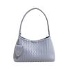 Woven Texture Shoulder Bag with Braided Handle and Soft Structure Elegant Style for Daily Wear