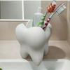 Toothbrush Holder, Tooth Shape, Pencil Cup, Cute Succulent Flowerpot, Stationery Container, Desk Ornament