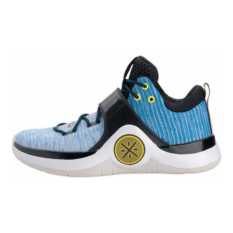 Li Ning Way Of Wade 6 Horizon Non slip Lightweight Low top Basketball Shoes Men's White Blue ABAM089-30