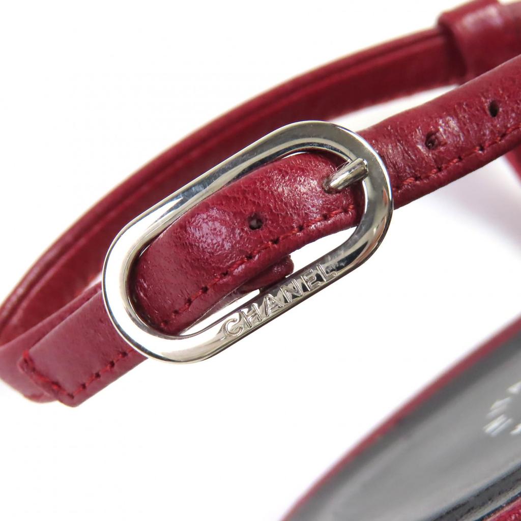 Excellent CHANEL COCO Mark two-tone leather slingback pumps leather37.5 G27344 Used