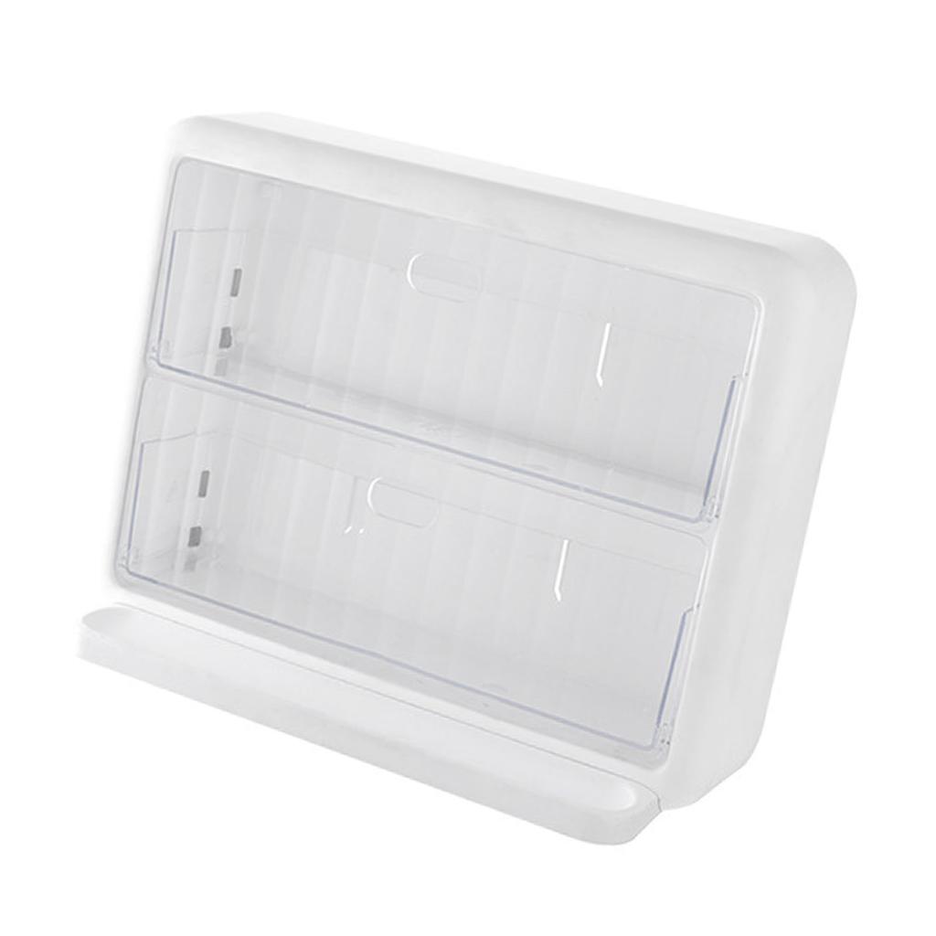 Wall Mounted Coffee Capsule Holder Clear Acrylic Compact Tea Bag Storage Rack for Office