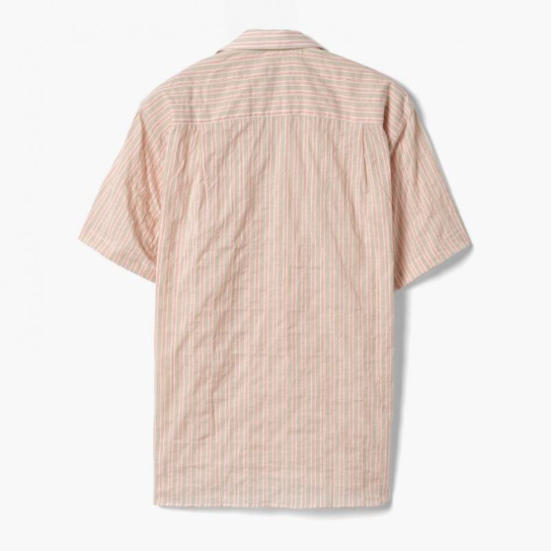 Gitman Brothers Camp Shirt  Stripe 3  Pink Gbf1m40002a64
