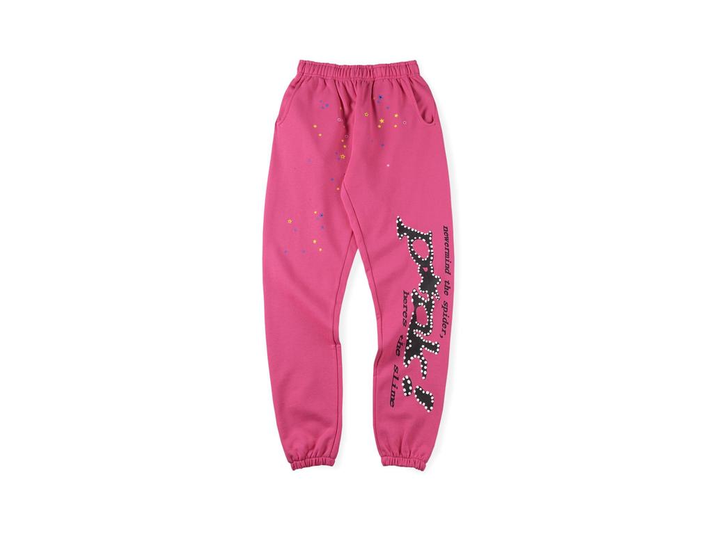 21SS Unisex Pink Kanye Hip Hop Hoodie & Sweatpants Set