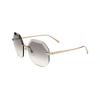 Ladies Gold Tone Geometric Sunglasses 0bv6187k 278 2a 1