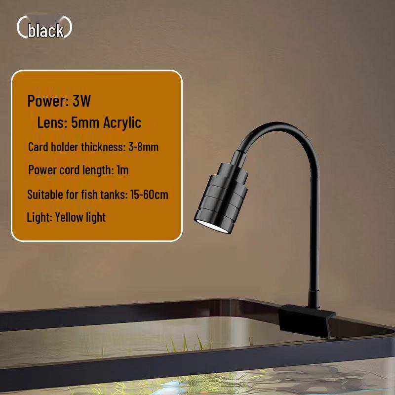 Compact LED Spotlights for South American Stream Tank Aquariums