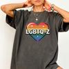 LGBTQ+Z Pride T-Shirt: Regenbogen-Herz-Grafik, Gen Z-Humor