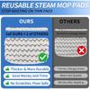 6er-Pack Verdickte Shark Dampfmopp-Ersatzpads, Langlebige Mikrofaser-Mopp-Pads Kompatibel mit Shark S1000/S1000A/S1000C/S1000WM/S1001C, Waschbar