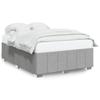 Vidaxl Bed Frame Without Mattress, Light Gray, 140X200 Cm, Upholstered