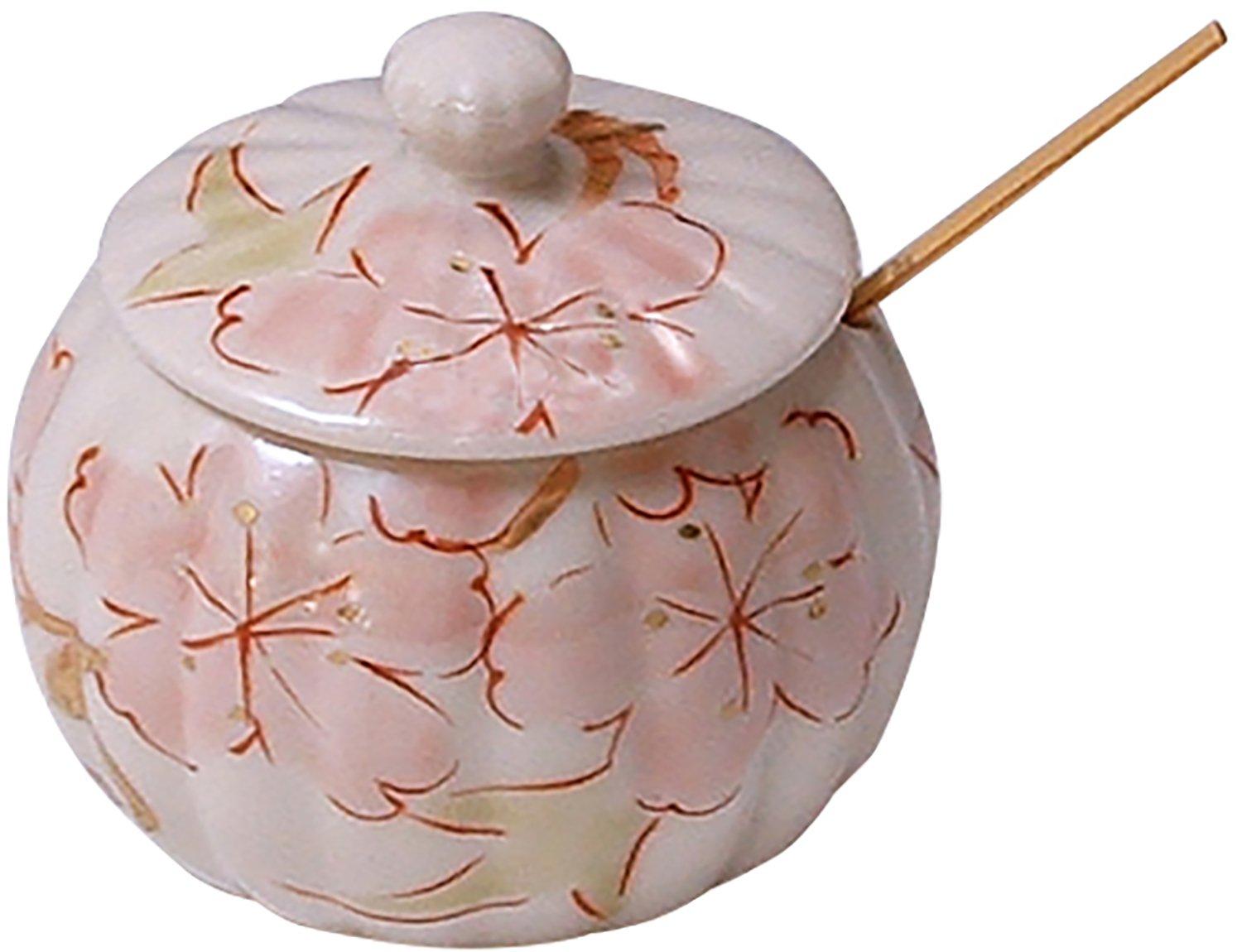 

Киото Киёмидзу Сисэн с бамбуковой ложкой в подарочной посуде из вишневого цвета sbj273, посуда, розовая, диаметр 5,5 см, печь, (подарочная коробка), дизайн, розовый