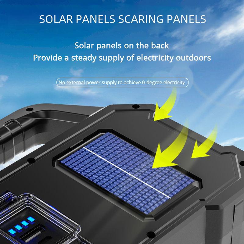 Multifunctional Outdoor Waterproof Solar Flashlight with COB Lamp