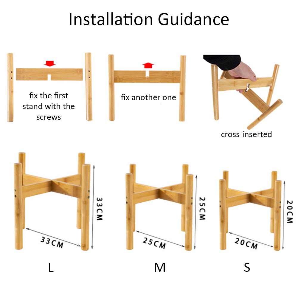 Plant Stand Flower Garden Potted Plant Wooden Shelf Indoor Outdoor Planting Rack Home Office Deco Simple Flower Holder