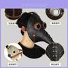 Mittelalterliche Pestdoktor Schnabelmaske Atemberaubendes Latexdesign für Halloween Cosplay und Partykleidung