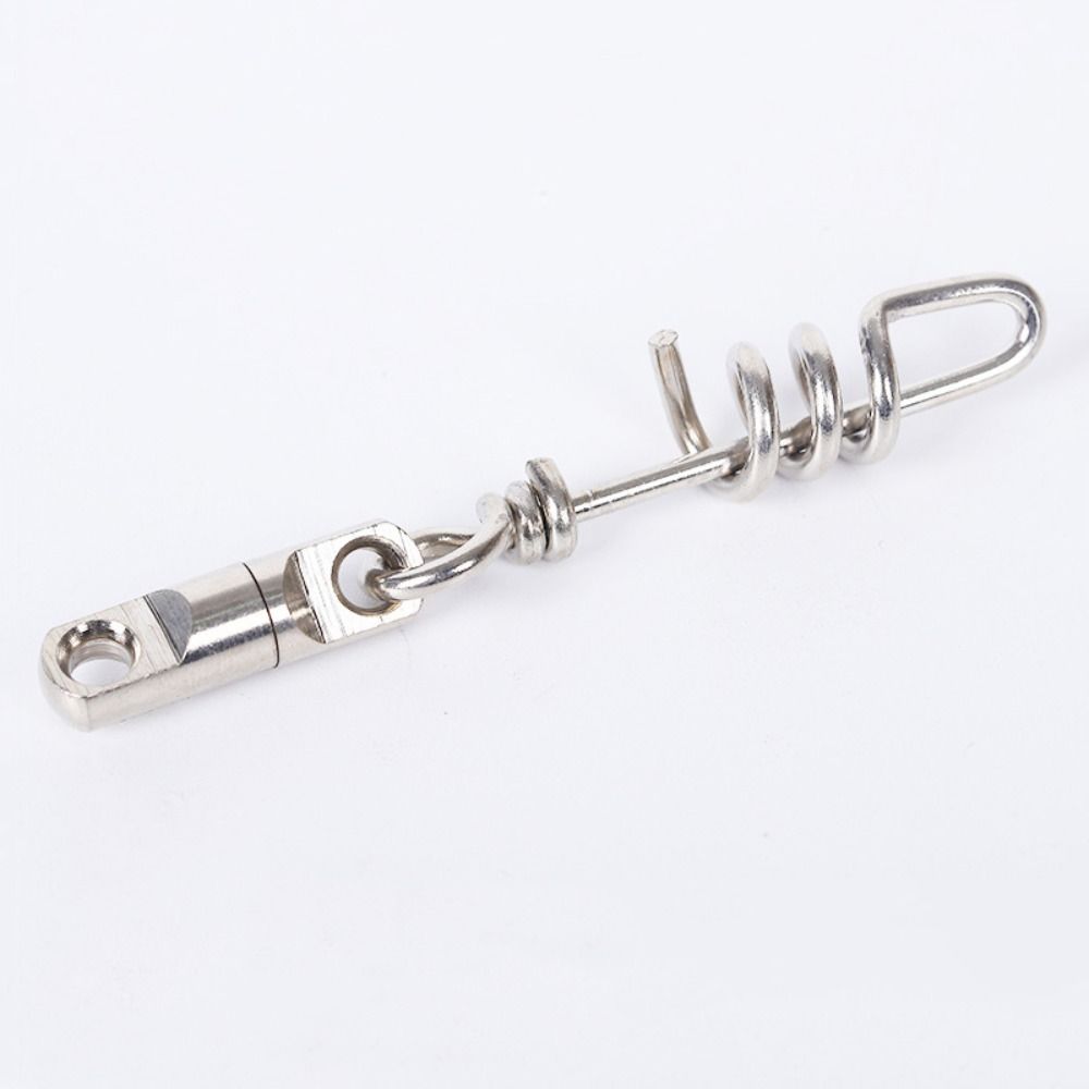 5PCS Stainless Steel Fishing Snap Connector Copper Saltwater Fishing Swivels New Lure Connector