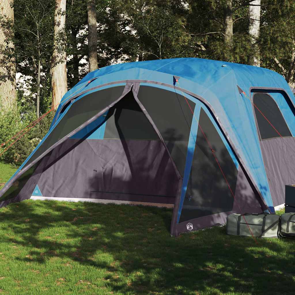 Super Merchant Vidaxl Gezinstent Met Voortent, 6 Pers., Blauw, Waterdicht