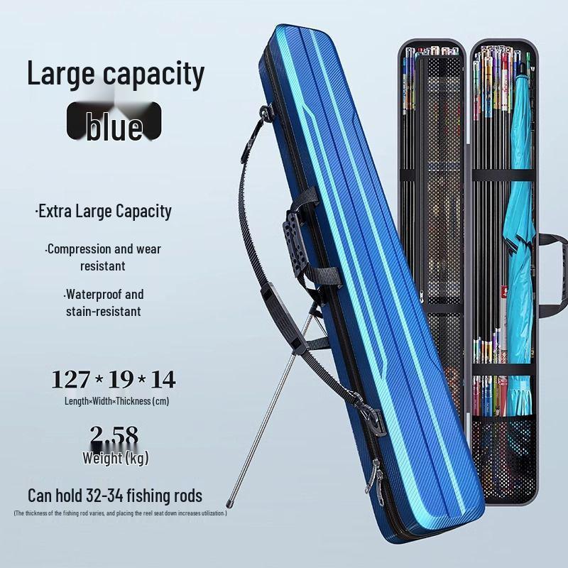 Große Angelruten-Aufbewahrungstasche - Hartschalen-Ausrüstungshalter