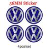 4pcs 56mm Car Wheel Center Cover Stickers Hub Cap Sticker For VW Golf Polo Tiguan Touran Jetta Passat CC T5 GTI Scirocco Magotan xm1