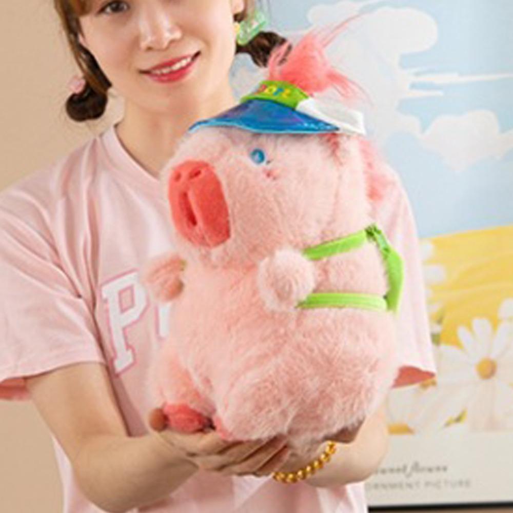 Sports Hat Capybara Plush Toy Cartoon Capibara Fluffty Doll Cute Capybara Plushies  Birthday Gift