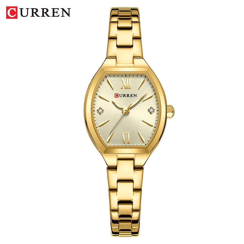 CURREN 9112 Women's Quartz Waterproof Steel Band Watch - Casual and Simple Design