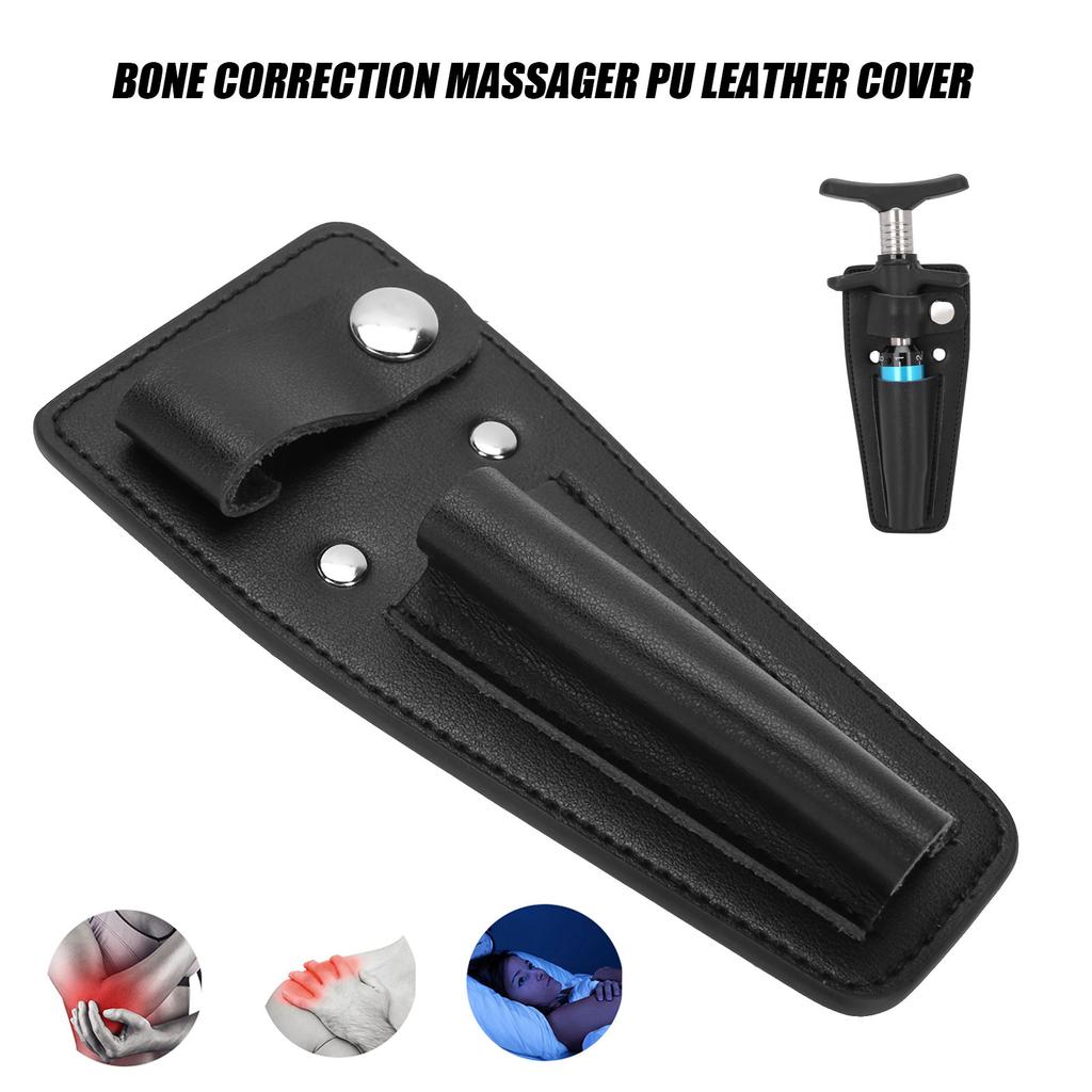 Bone Correction Massager PU Leather Cover Storage Tool Spine Correction Instrument Accessory