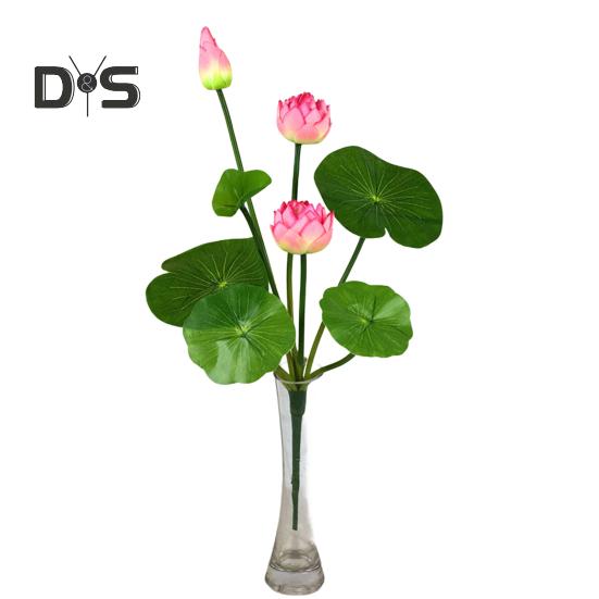 

Искусственный лист лотоса, реалистичный искусственный шелковый цветок, свадебная вечеринка, домашний офис, центральный элемент стола, искусственные цветочные растения, украшение ветки розовый