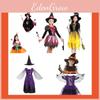 Enchanting Children Halloween Cosplay Witch Costume For Baby Girls With Bow Decoration