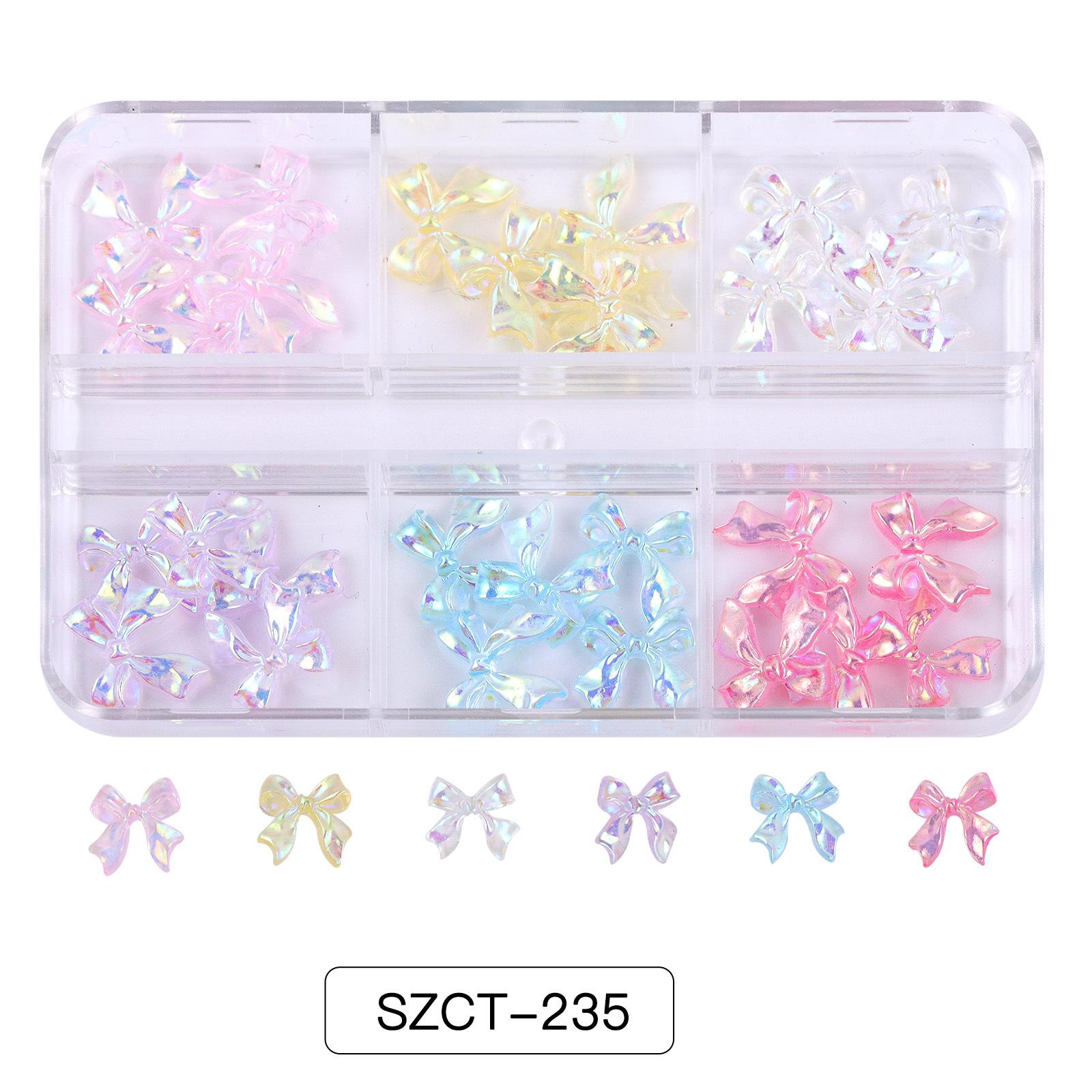 

6 сеток красная рождественская органза смоляной бант нейл-арт ювелирные изделия работа в процессе Diy аксессуары аксессуары