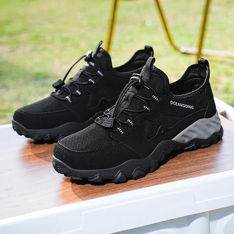 Herren Wanderschuhe Atmungsaktiv Bequem Klettern Trekking Sneaker für Herren Outdoor Rutschfest Lässig Sport Herren Laufschuhe