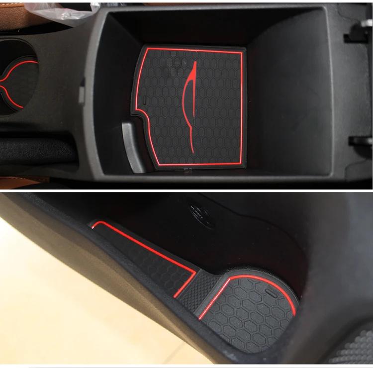 For Kia Rio 4 X-Line 2017 - 2025 Anti-Slip Gate Slot Cup Mat Non-slip Pad Interior Accessories 18pcs/Set