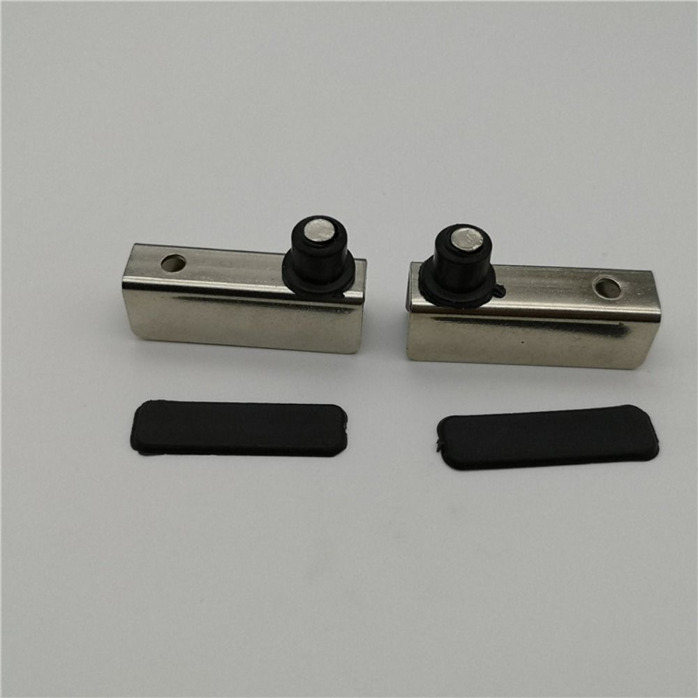 4 Pairs Silver Door Hinge Iron Pivot Hinge Sturdy Glass Clamp  for Free-Swinging Glass Door