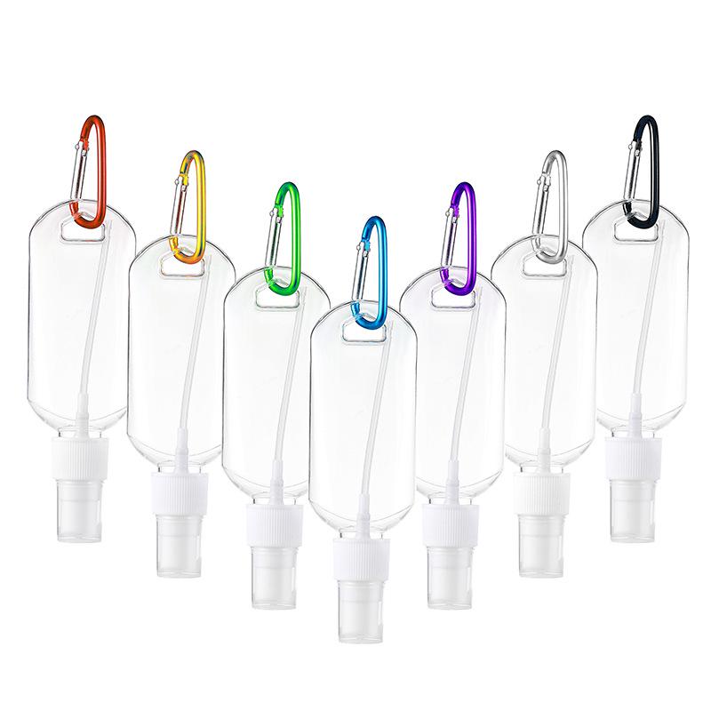 50ml Carabiner No-Rinse Disinfectant Refillable Spray Bottle