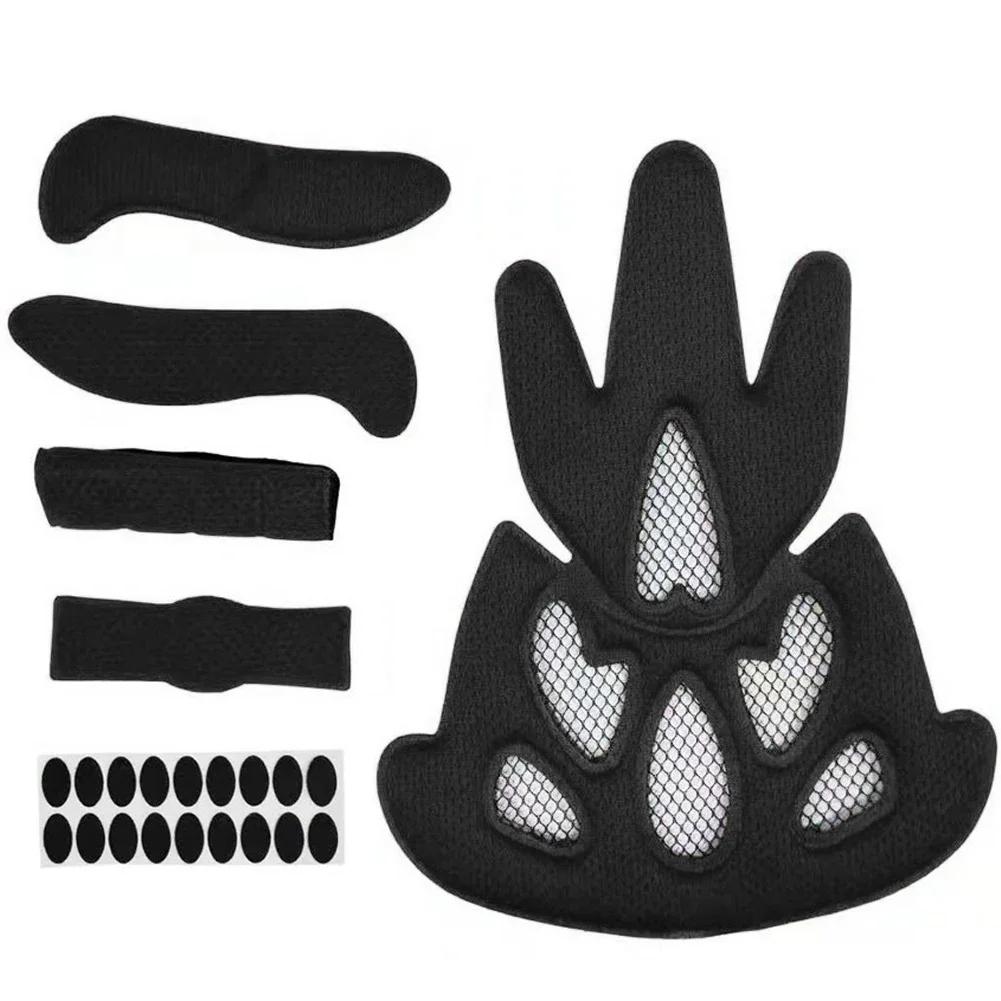 

Motorcycle Cycling Sport Sealed Sponge Helmet Inner Padding Kits Foam Pads Kits Lining Protection Helmet Accessories Universal чёрный