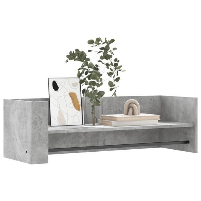 VidaXL Wall Shelf Concrete Grey 100x35x30.5 Cm Engineered Wood, Cube Wall Shelf, Cube Organizer, Shelf 848461