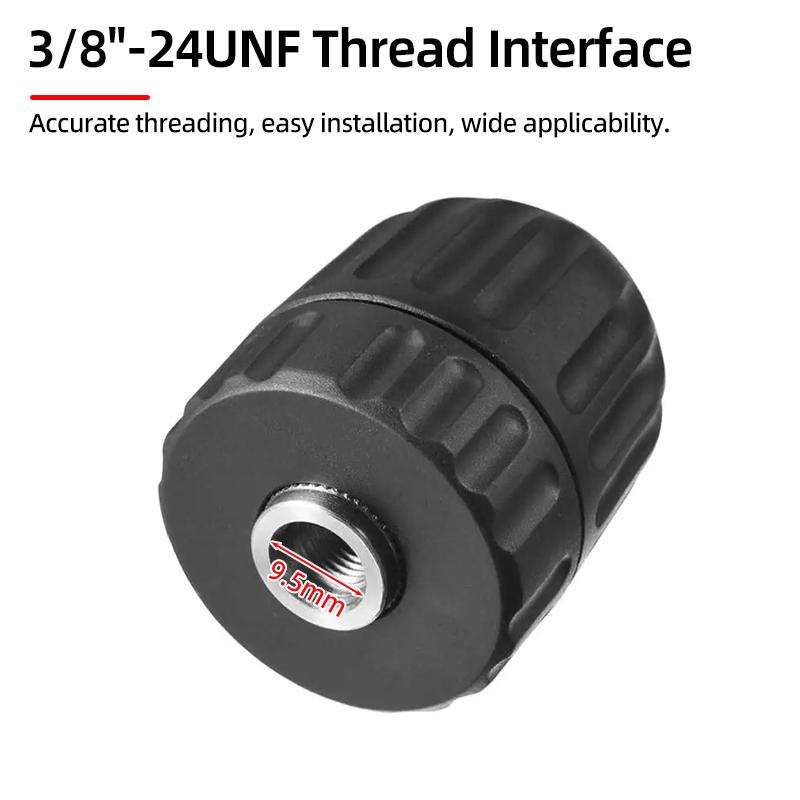 1Pc 1.5-10mm OR 0.8-10mm 1/4" Hex Shank Drill Chuck Keyless Drilling Quick Change Bit Adapter Converter Woodworking Power Tool