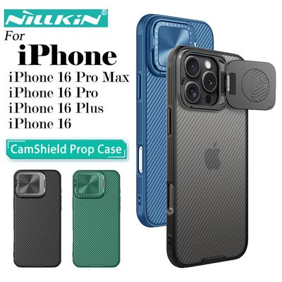 For iPhone 16 Pro Max Phone Case Nillkin CamShield Prop Hard PC+TPU Shell Shockproof Back Cover