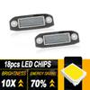 2pcs 12V Error Free LED License Plate Light for Volvo XC70 II 2008-up XC70 2007-up S40 2004-2012 V50 2004-2012 S60 II 2011-up