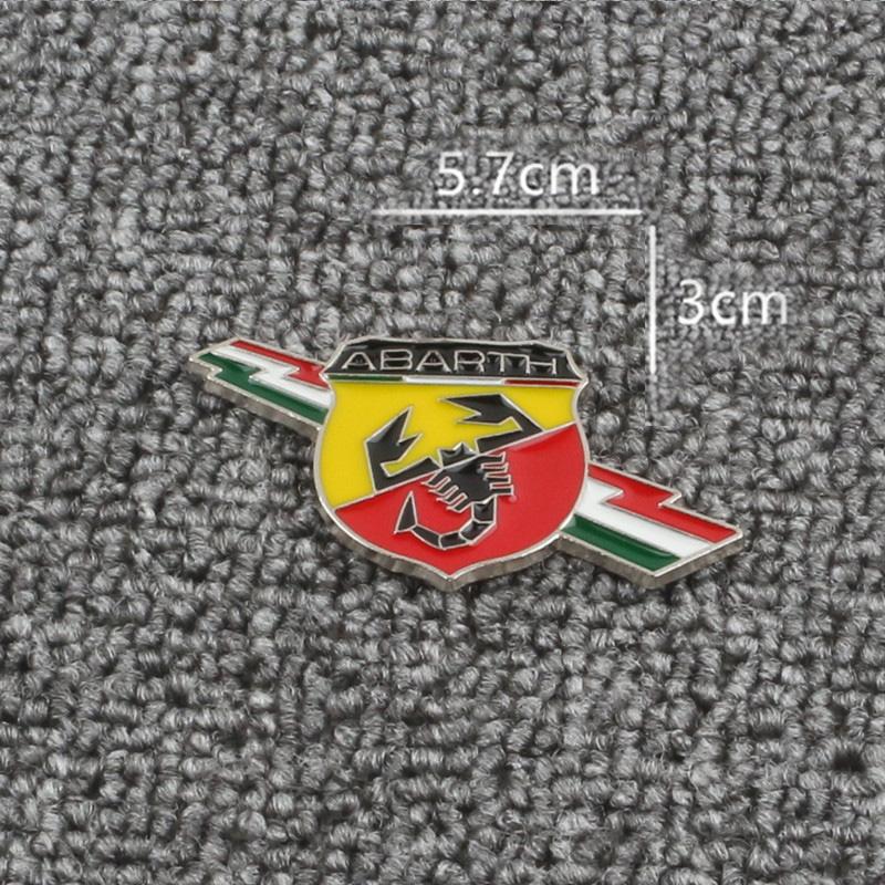 HOT Car 3D Metal Sticker Emblem Badge Decals Accessories Fiat Abarth 500 Tipo FR Punto Ducato Stilo Palio Bravo Pondo Viaggio