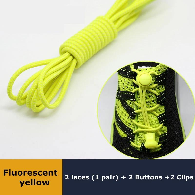 Lacci Elastici Senza Nodo per Scarpe Quick Lock Rotondi in Gomma Regolabili Elastici Pigri per Scarpe da Ginnastica Scarpe da Corsa Sportive