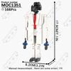 MOOXI Animeserie Skibidi Toalett Figurer Monitorfolk Lydmann Byggeklosser Modell MOC Kloss DIY Montessori Leke Barnegaver