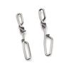 30pcs Stainless Steel Super mini narrow Fishing Snap High Strength Fast Clip Stream Lure Quick Connector Accessories