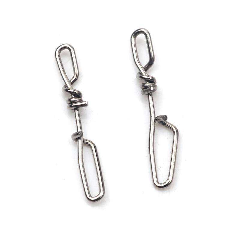 30pcs Stainless Steel Super mini narrow Fishing Snap High Strength Fast Clip Stream Lure Quick Connector Accessories