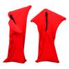 Red L Sensory Sock For Children In Large Size For Playful Learning Made From Cloth
