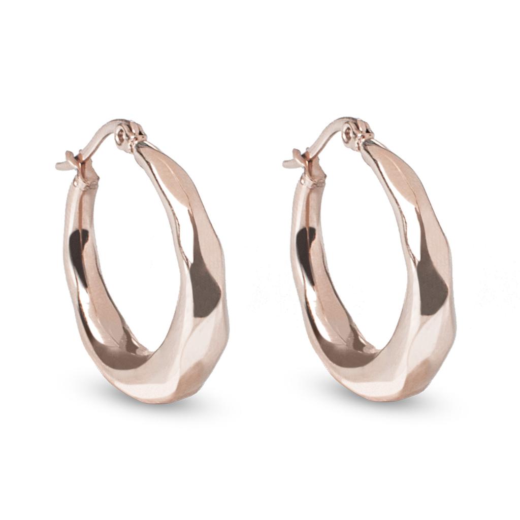 Bora Bora Hoop Earrings 4L-57SV-SYVG for Women