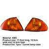Mascherina Fendinebbia Angolare Accessorio Resistente all'Usura Giallo Sinistro/Destro Alloggiamento Fendinebbia di Parcheggio 63136902765 63136902766 per BMW Serie 3 E46 Berlina 98-01