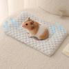 Breathable Hamster Cooling Mat Soft Hamster Nest Mat Portable Guinea Pig Bed Pad  Cage Mat