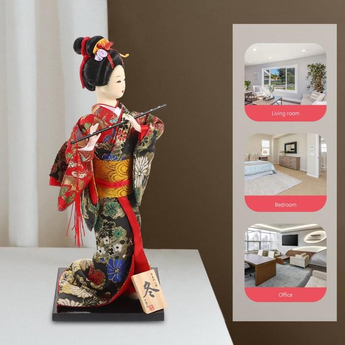 Dancing Maiko Japan 30cm Japanese Souvenir Gift Japanese Kimono Geisha Model Decoration Winter Bright Color