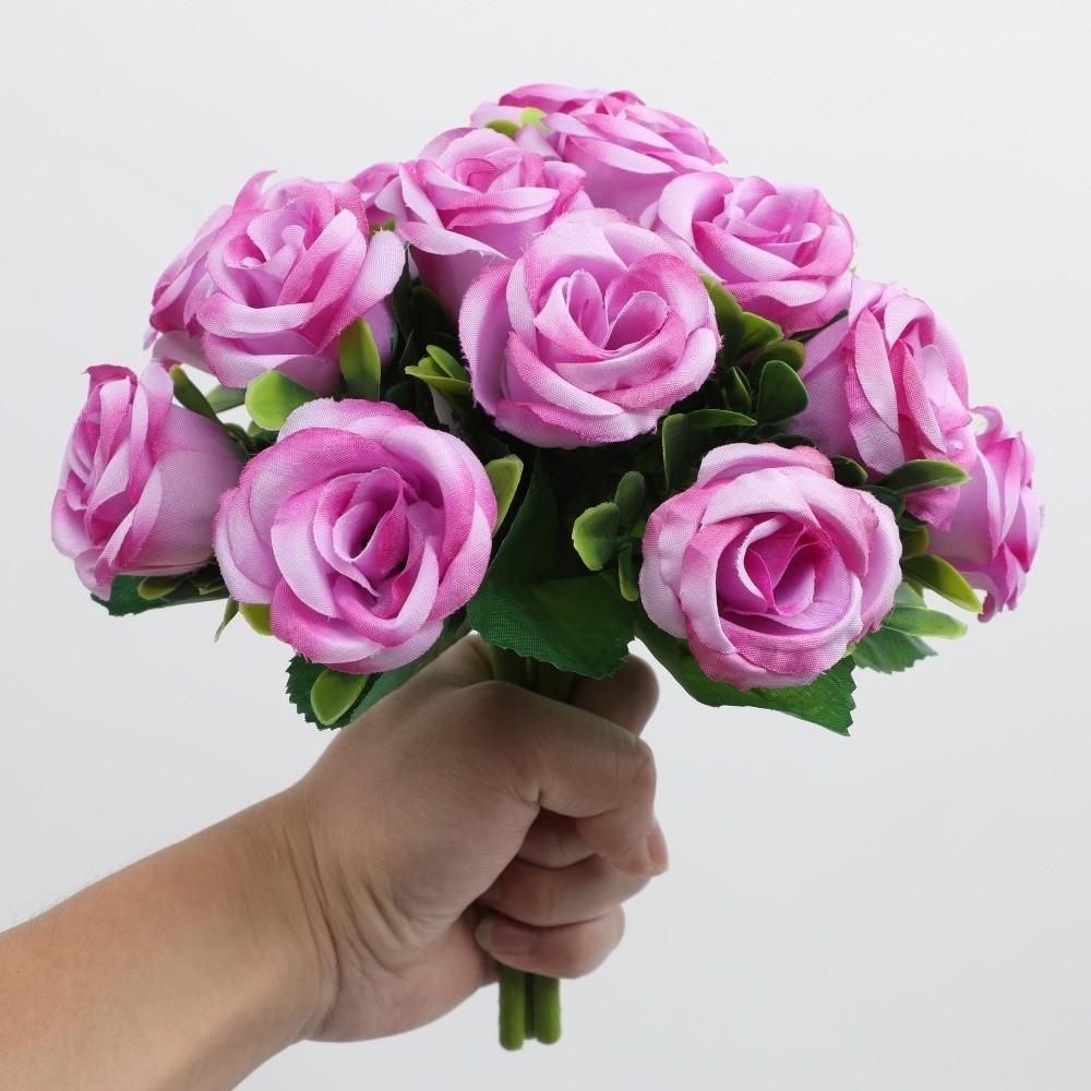 Silk Cloth Artificial Pansy Flowers Dyed Edged Simulation Flowers  Valentine's Day Gift