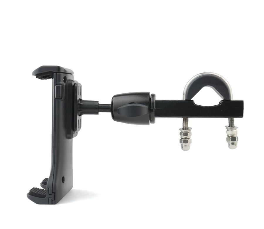 Motor Mount Bracket Tablet PC Stand Holder Alloy 360° Rotating GPS For 4-12''