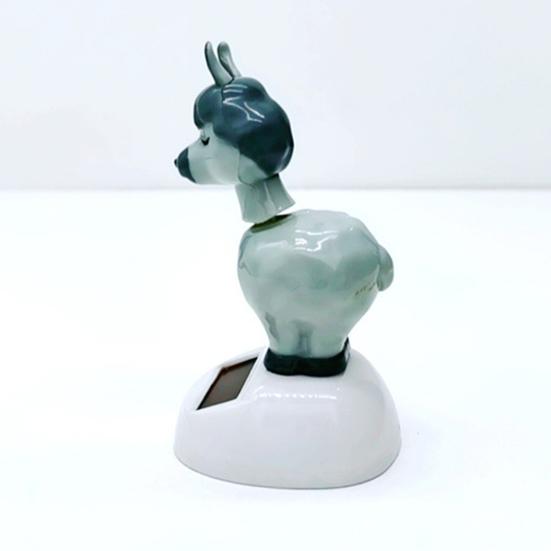 Car Decoration Solar Energy Ornament Adorable Appearance Animal Shaped Car Interior Ornament Hanging Pendant