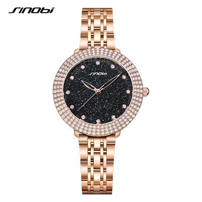 Orologi da donna di design alla moda di nuovo arrivo Orologi da polso al quarzo da donna di lusso con diamanti di lusso Orologio da ragazza elegante in oro rosa